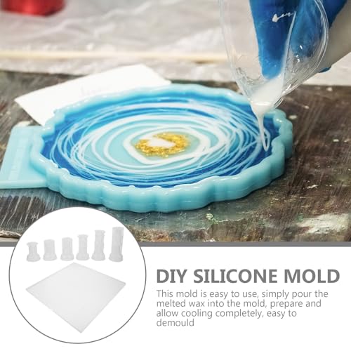 Moules à échecs en silicone flexible pour création de pièces décoratives - 8