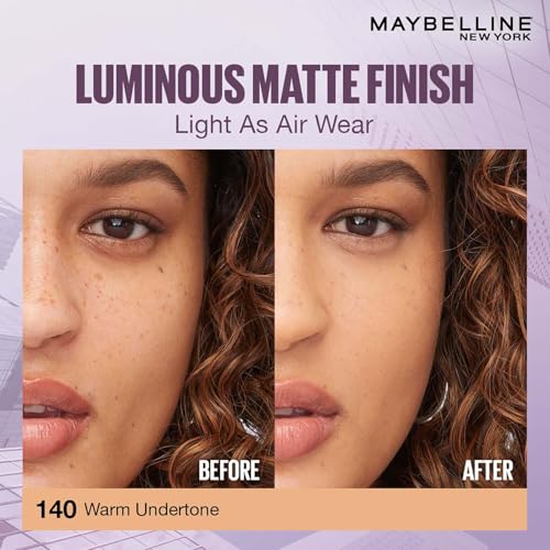 Image of Maybelline New York Super Stay Lumi Matte Liquid Foundation, 140 | 30 HR Long Lasting, 35 ml