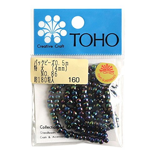 (セット割) 糸通しビーズ  4mm  5色 Amazon | TOHO 特大ビーズ 糸通しビーズ 外径約4mm 0.5m入り No