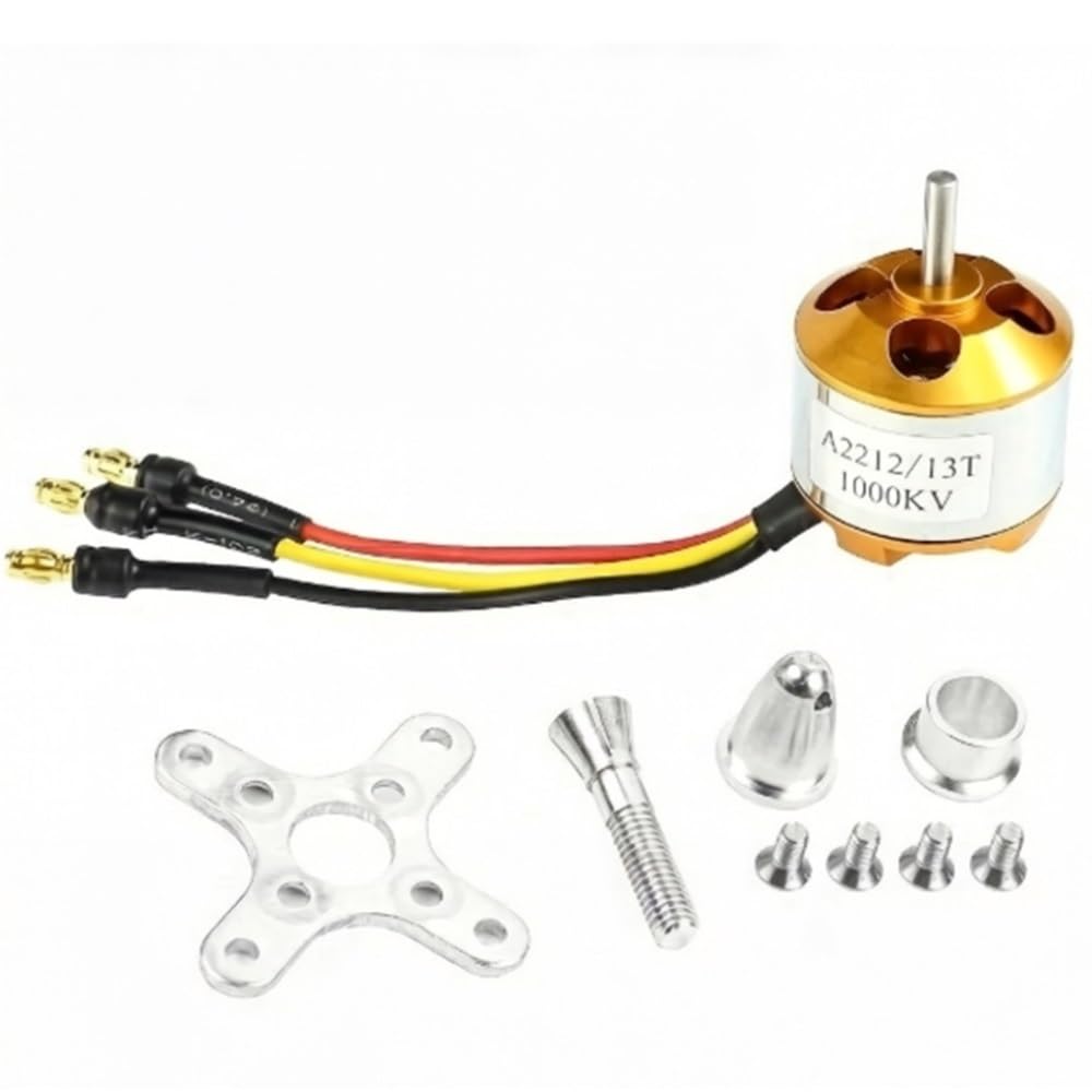 Motor sin escobillas 13T de 1000KV con conector de 3,5mm para drones RC 4