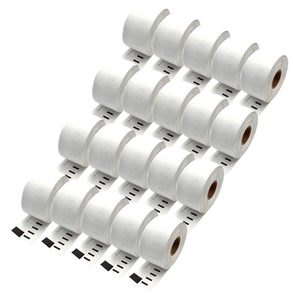 Inkjello 20 Compatible Adhesive 99010 Thermal Labels – 28mm x 89mm, 130 Labels/Roll for LabelWriter 310 315 320 330 330 Turbo 400 Turbo 400 Duo 400 Twin Turbo 450 Turbo 450 Duo