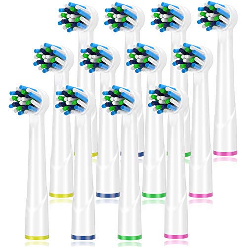 Aufsteckbürsten für Oral B Zahnbürste Elektrische Ersatz Cross Clean Aufsätze, kompatibel mit Oral B GENIUS, Oral B SMART, Oral B PRO, Oral B