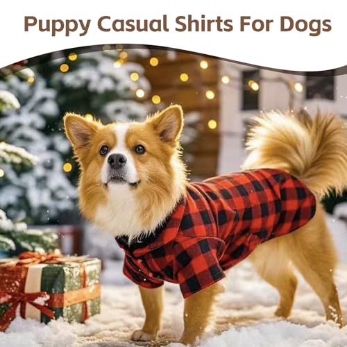 Disfraz Navideño para Perro Rojo Talla L miniatura 6