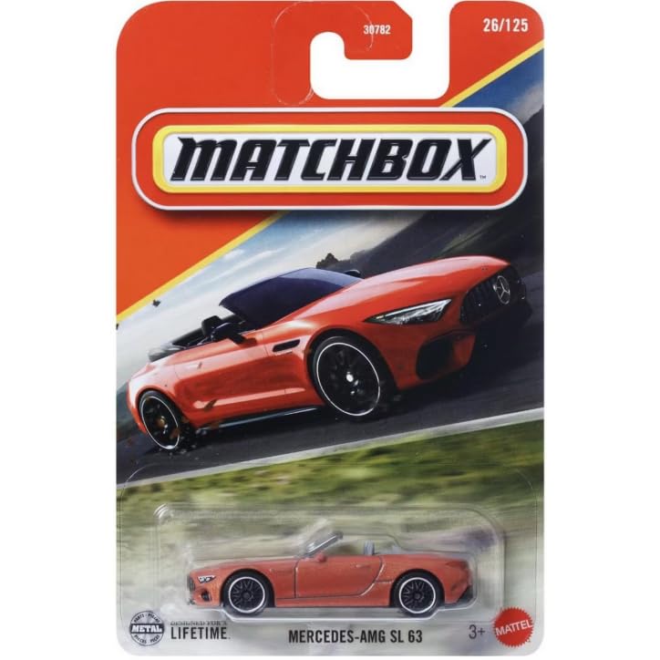 Matchbox Mercedes-AMG SL 63 [Orange] 26/125, 1:64 Scale Diecast Toy Vehicle