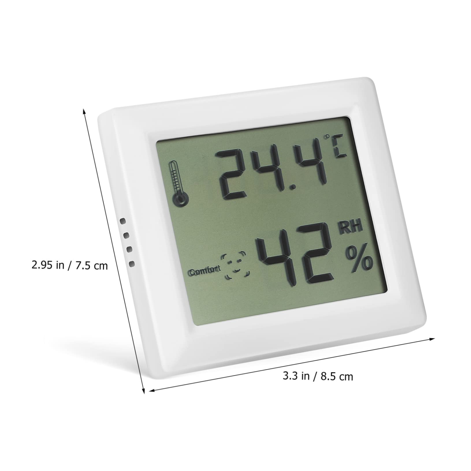 Supvox 3er-sets Raumfeuchtigkeitsmesser Digitalanzeige Genaues Temperatur- Und Feuchtigkeitsmessgerät Für Zuhause Büro Babys Und Senioren Feuchtigkeitsmesser Für Zwecke 2 Stück * 3