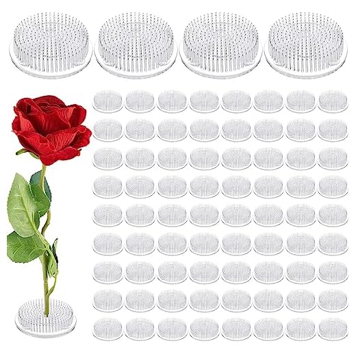 Waydress 96 Pcs Plastic Flower Frogs