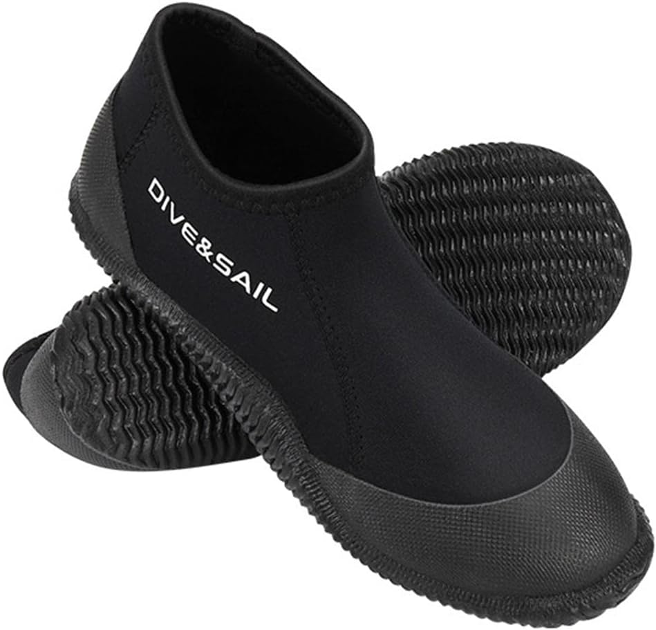 Adult Neoprene Diving Boots with Anti-Slip Rubber Sole for Water Sports Snorkeling Scuba Rafting Surfing