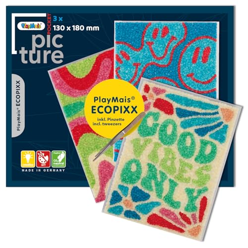 Mosaïque en semoule de maïs PlayMais ECOPIXX pour occuper les ados sans écrans