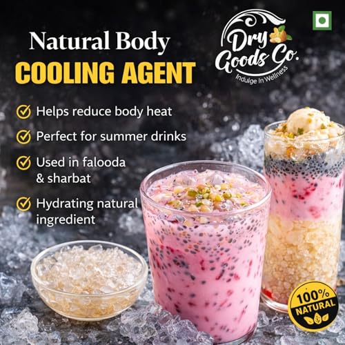 Image of Dry Goods Co Gond Katira (Tragacanth Gum) 200g | Premium Edible Gond | Natural Cooling Resin | Summer Drink Ingredient | Soaked Crystal Gond | No Chemicals | Lab Tested