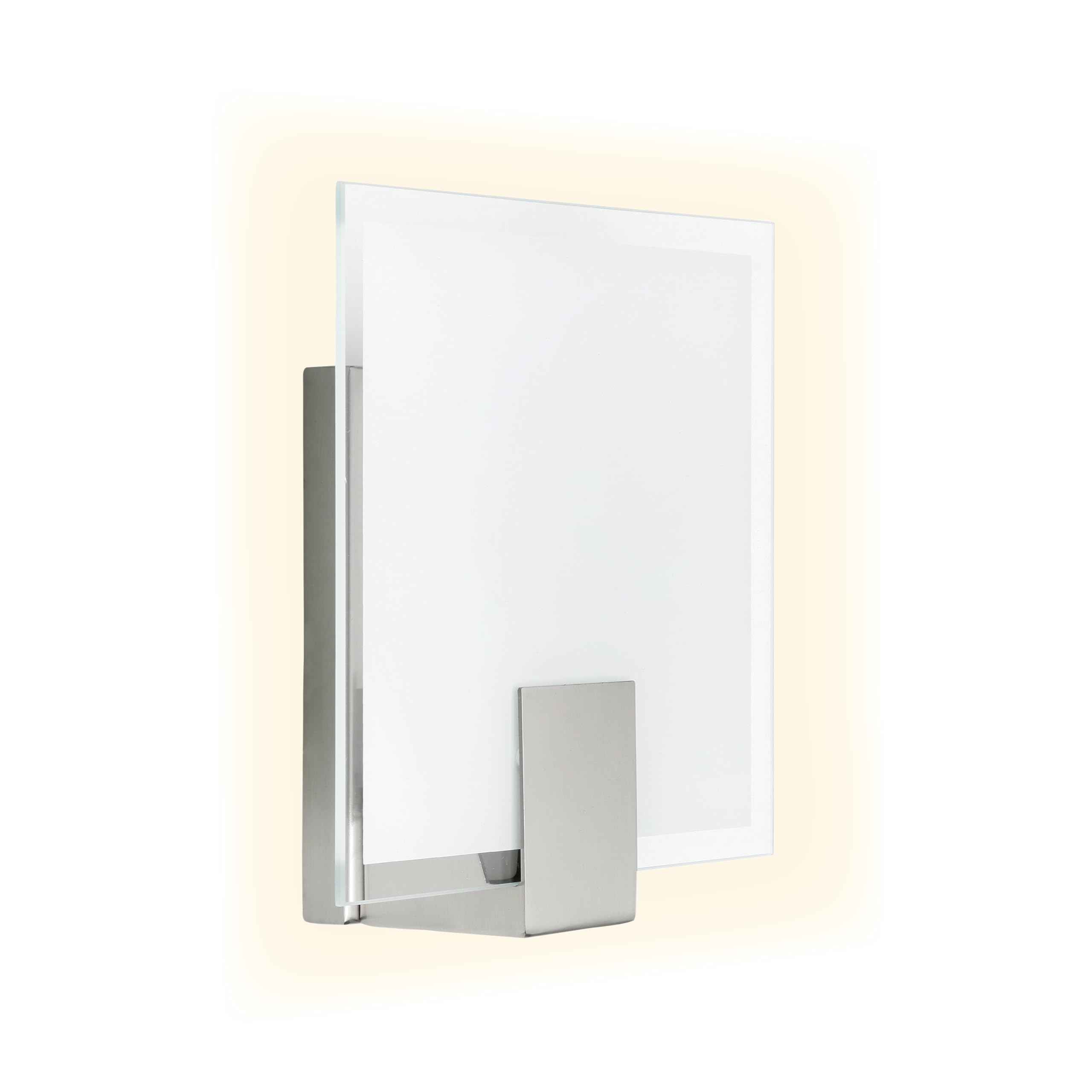 Brilliant Sonian lampa ścienna, 1-żarówkowa, E14, 1 x 40 W, metal/szkło, żelazo/biały 90324/13