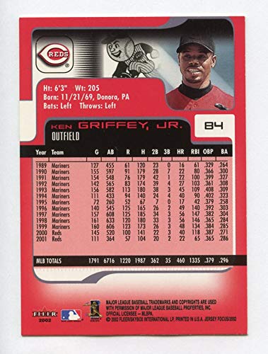 Amazon.co.jp: Ken Griffey Jr 2002 Fleer Focus JE 84 ケン