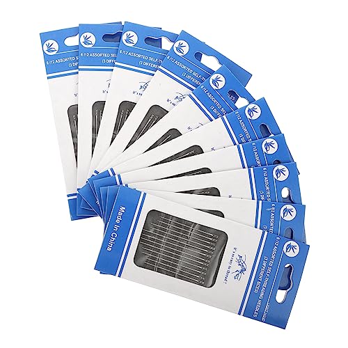 HAWILLOSCH Strong Durable Blind Needles 120pcs for Hand Quilting Embroidery Darning Crafting Projects