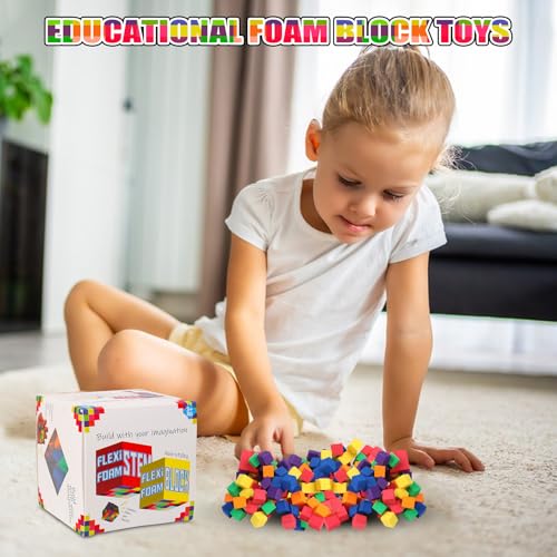 MACULPER Sensorik Spielzeug, Sensorisches Spielzeug, Schaumstoffsteine ​​für Kinderbau, Sticky Hände Spiel-Zeug Training des Gehirns Für 3 4 5 Jahre Und Über Kinder