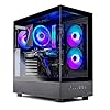 Skytech Gaming Azure 3 PC de sobremesa, Ryzen 5 9600X 3.9 Ghz (5.4GHz Turbo), NVIDIA RTX 5060 Ti 16GB, SSD Gen4 NVMe de 1 TB, 16 GB DDR5 RAM 5200, 650 W Gold PSU, Wi-Fi, Win 11