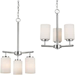 Sea Gull Lighting 31160-05 Oslo Chandelier Hanging Modern Fixture, Three - Light, Chrome