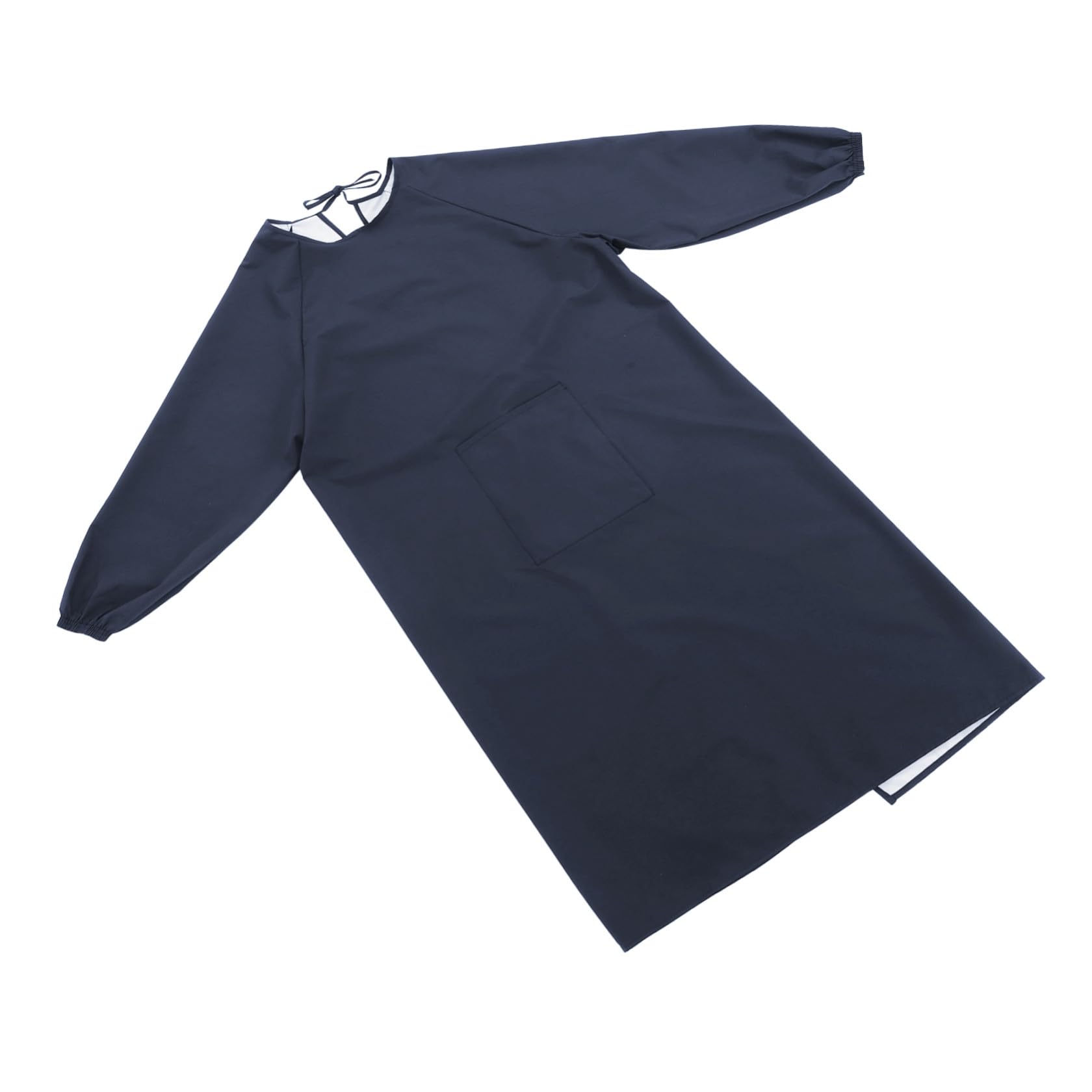 Hemobllo Delantal impermeable de manga larga con bolsillo, delantal de trabajo resistente al aceite, ideal para hornear, jardinería, cocina, limpieza, cuidado de mascotas, laboratorio y hogar, color