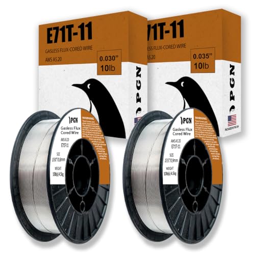 Image of PGN Flux Core Mig Wire E71T-11 .030 + .035, 10 Pound Spool - Gasless Mild Steel MIG Welding Wire with Low Splatter - For All Position Arc Welding