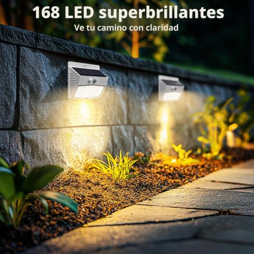 Luz solar exterior nipify impermeable con tres modos de iluminación para paredes de calles 6