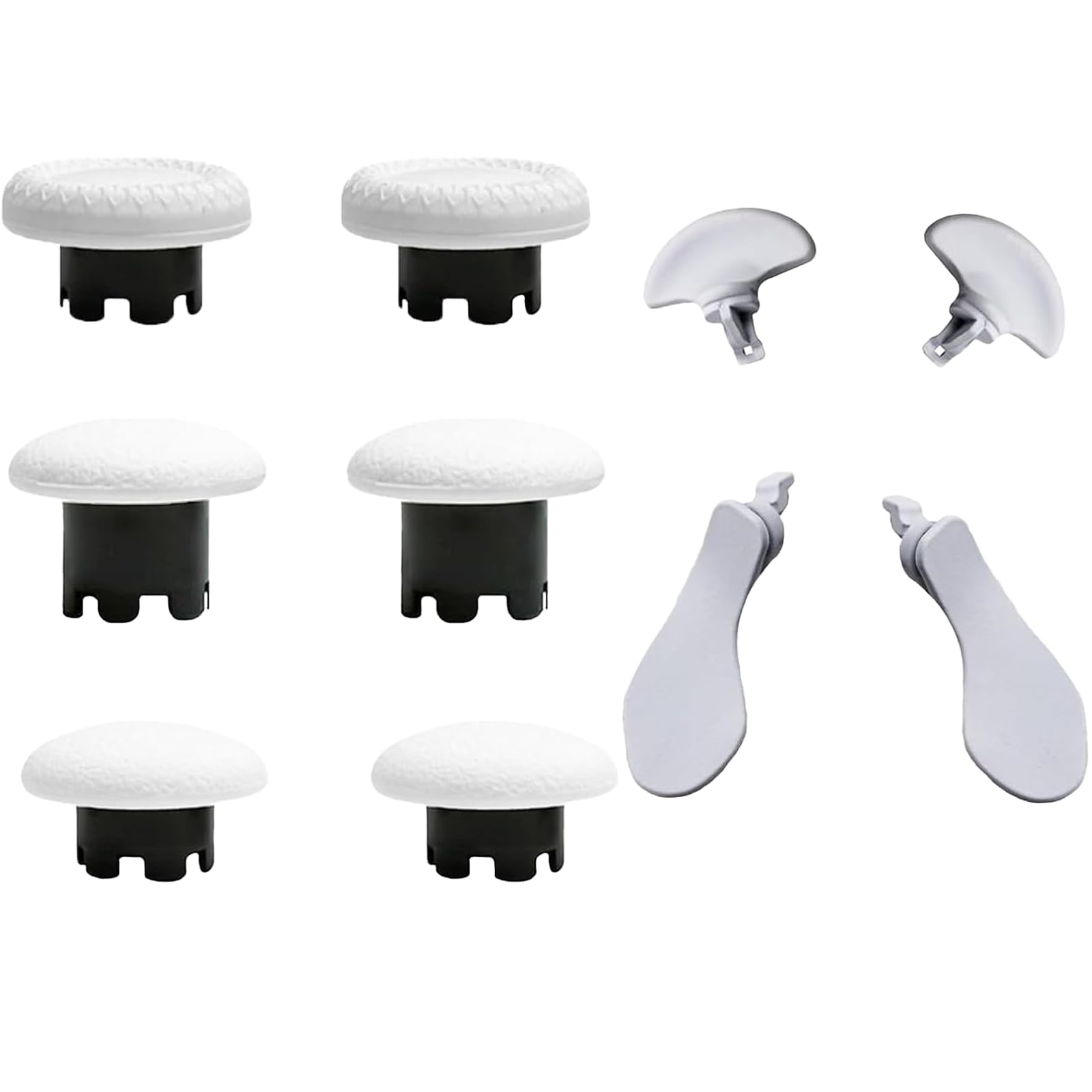 Joysticks PS5 DualSense Edge accessoires 10-en-1 boutons palettes blanches de rechange - 6