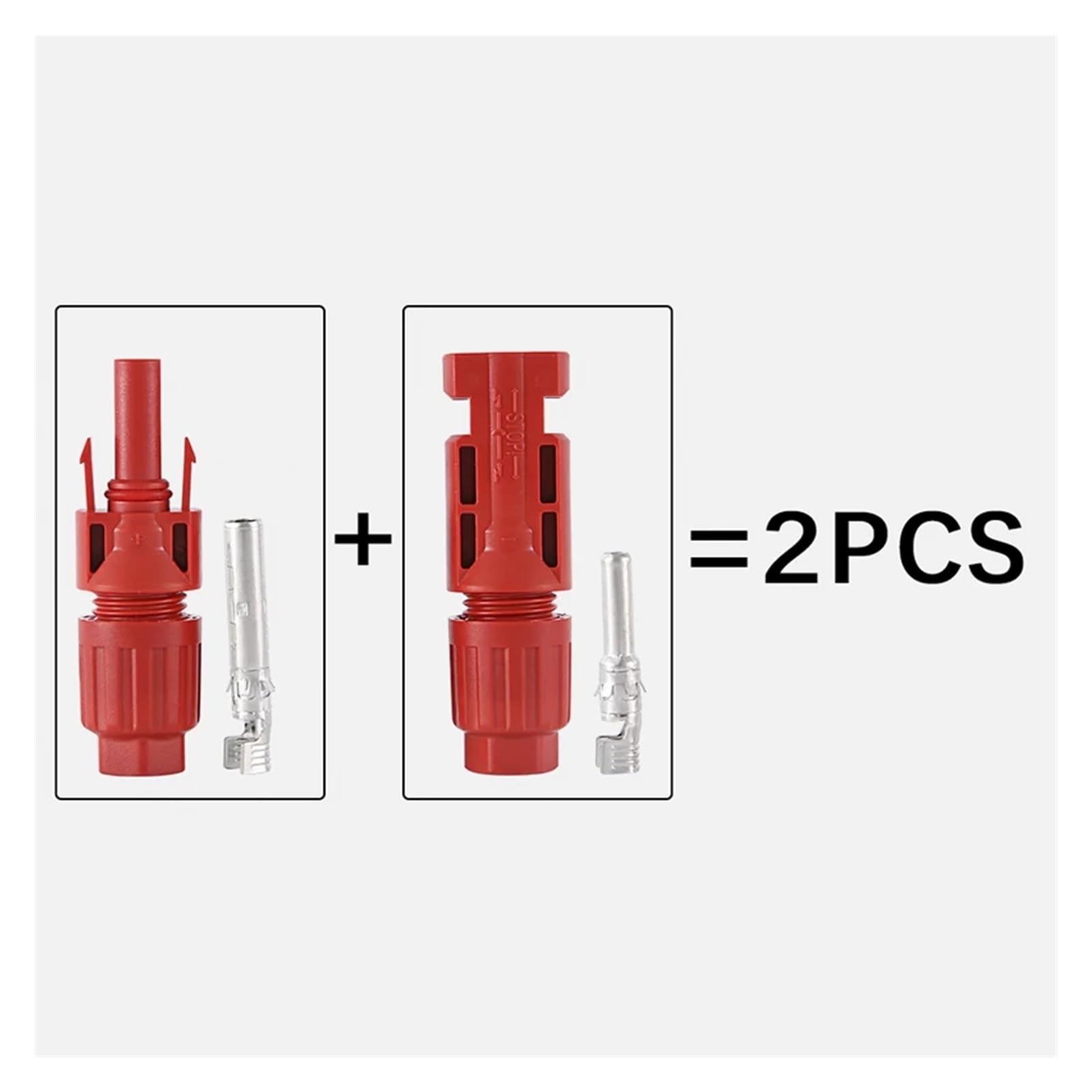 40 Stück IP68 Solar-PV-Steckverbinder, 1000 V 30 A, 2,5–6 mm² Kabel(100pcs)