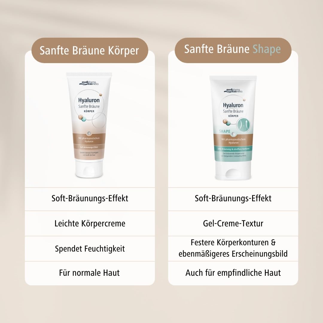 Medipharma Cosmetics Hyualuron Sanfte Bräune Körpercreme, 200 ml Kremowa