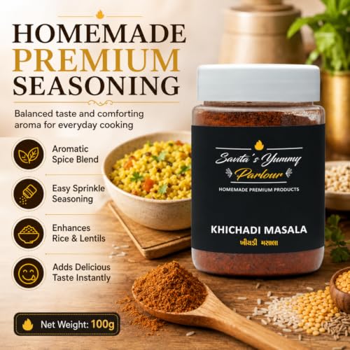 Image of Savita's Yummy Parlour Khichadi Masala - Authentic Indian Spice Blend | Homemade Premium Mix for Flavorful Khichadi & Comfort Meals