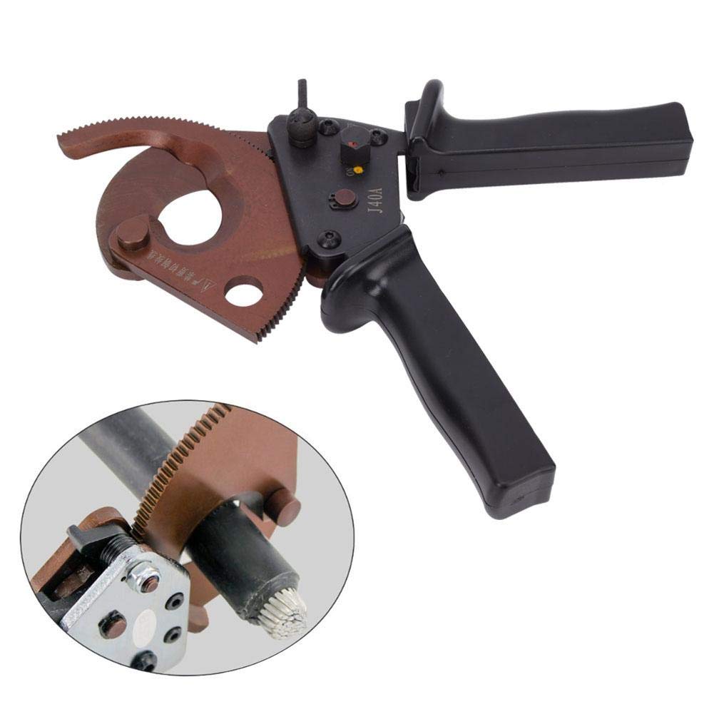 Utensile per spellacavi automatico, J40A 300mm² Cricchetto per uso industriale, forbici per cavi, utensile da taglio manuale