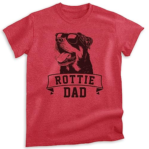 EVERTREE CLOTHING Rottie Dad T-Shirt, Unisex Men's Shirt, Rottweiler Owner, Best Dog Dad Gift