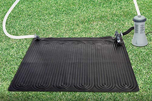 Intex 28685E 47 Inch X 47 Inch Solar Pool Water Heater Mat For 8,000 Gallon Above Ground Swimming Pool With Hose Attachment, Black (2 Pack) #TOP2