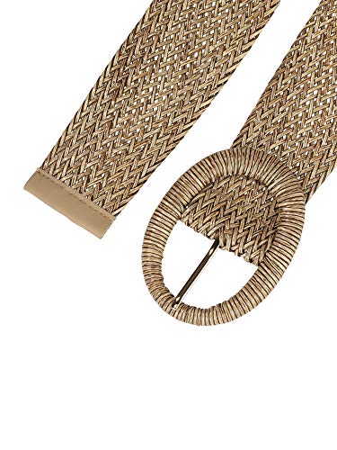 Allegra K Womens Woven Belts Wide Waist Belts for Dress Decor Adjustable2