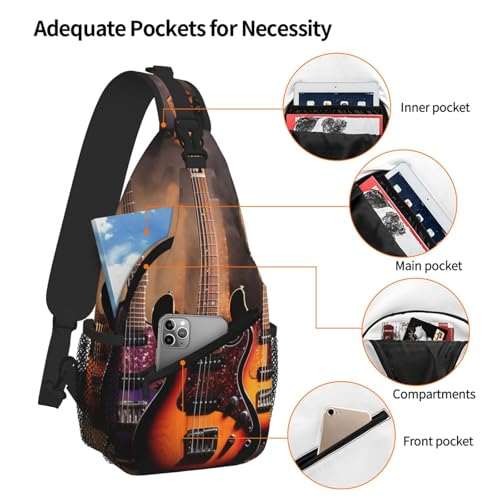 Bolso cruzado tipo sling para viajes y senderismo miniatura 5
