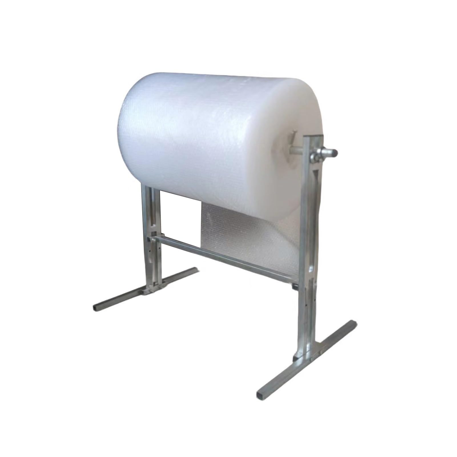vertikaler Luftpolsterfolie-Rollenhalter, 80 x 70 100 cm Luftpolsterfolien-Rollenspender, einfacher Filmwechsel, manueller Schaumstoffhalter, Packung, Griff, Transport