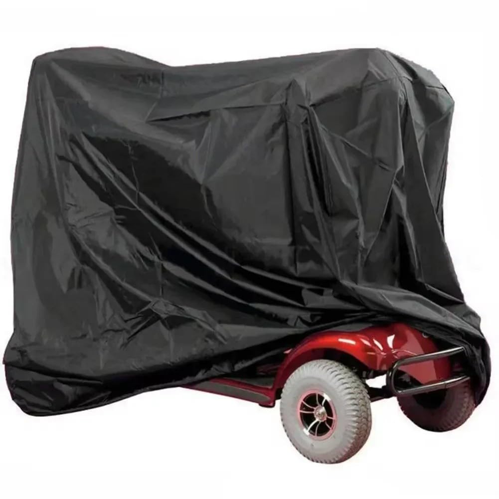 Funda impermeable para scooter eléctrico, 210D Oxford, protección solar con revestimiento plateado, resistente al viento, cubierta de lluvia para exteriores, 142 x 66 x 91 cm