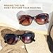 LADEESSE Reading Sunglasses for Women - Stylish Bifocal Sunglasses with Readers Built-in - UV400 Protection - 2 Pack +2.5