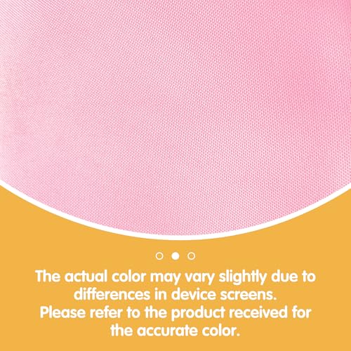 Image of BRILLMAX 10 Pack Pink Tablecloths 60x102 Inch for 6ft Rectangle Tables | 150 GSM Polyester Fabric, 15 inch Standard Drop, Water, Stain & Wrinkle Resistant Cloth Cover for Wedding Reception Banquet Party