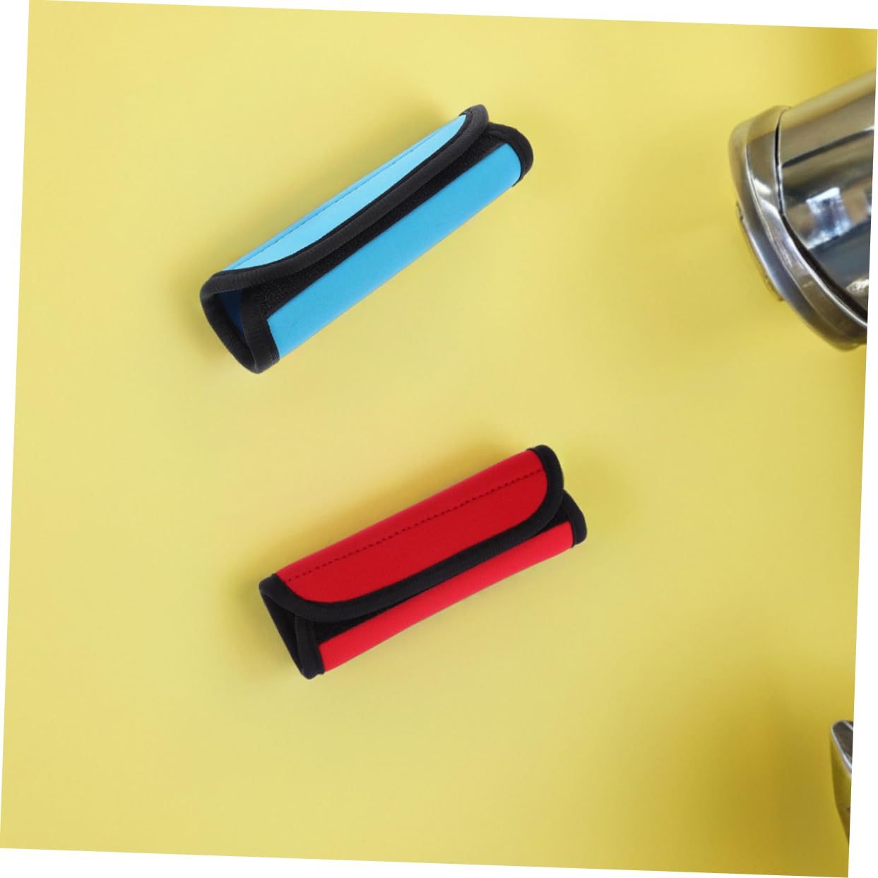Lot De 3 Coussinets Antidérapants Pour Barre De Traction – Mousse, Amovible Et Lavable – Noir, 21,5x3,5 Cm