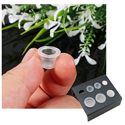Yuelong 1000 Tattoo Ink Caps Cups Disposable Pigment Cups 16Mm Large Tattoo Plastic Cap For Tattoo Ink #TOP6