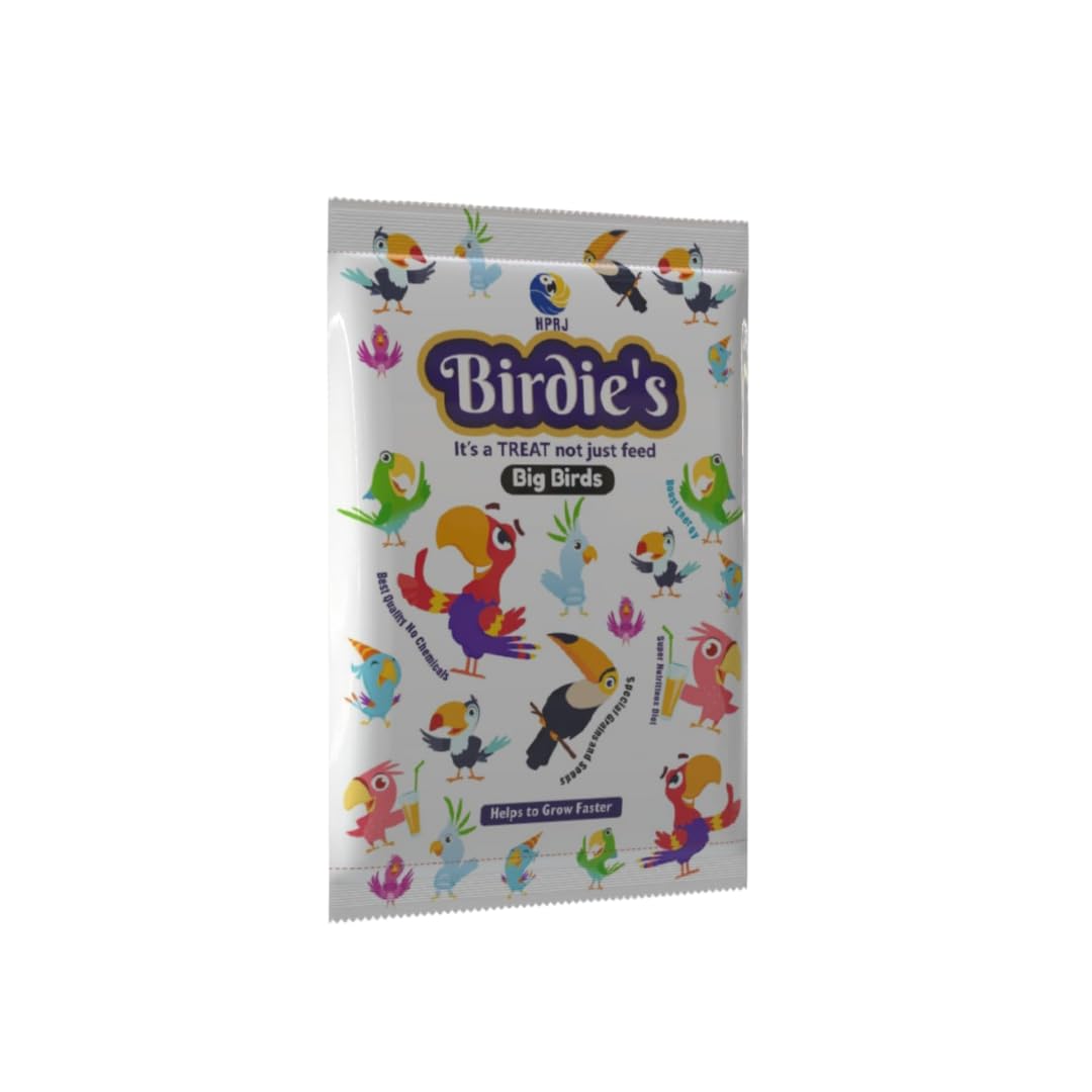 23-Seed Mix for Large Birds (500g) � Balanced, Nutritious, 100% Natural, Enhances Feather Strength, Vibrant Colors, Bone Health