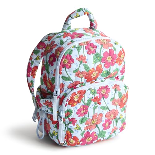 Vera Bradley Disney Featherweight Small Banbury Backpack Mochila, Mickey Meadow, Talla única para Mujer