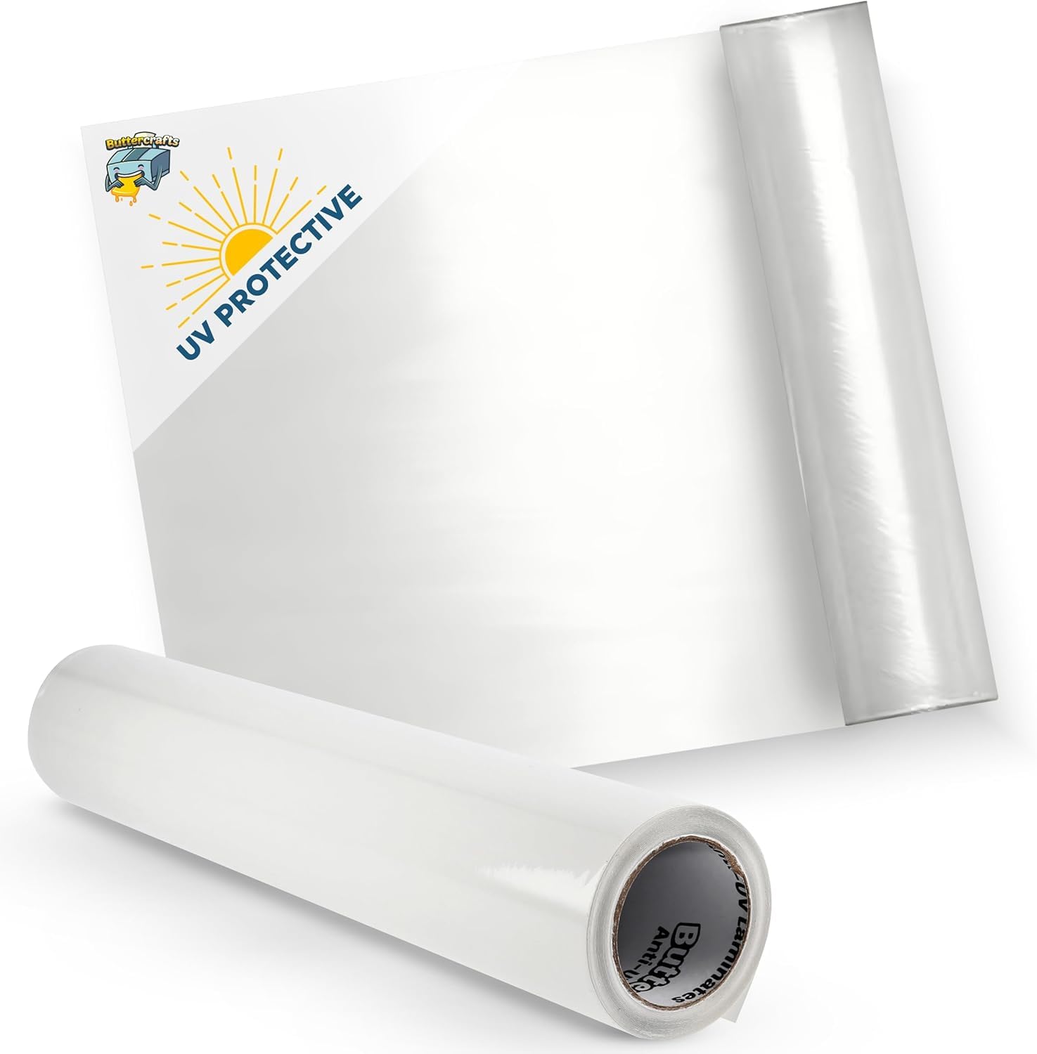 Self Adhesive Laminating Sheets (30.5 cm x 4.57 m Glossy Roll) – Clear Vinyl Sheet - Self Laminator Sheets, Waterproof Cold Lamination Film