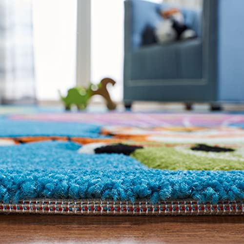 Tapete SAFAVIEH 4' x 6' Azul y Verde miniatura 4