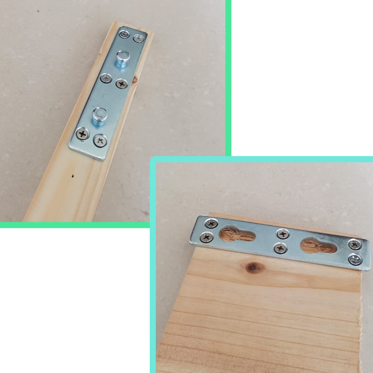 Juego De 4 Conectores De Riel De Cama De 3 Pulgadas, He... | Cuotas Sin