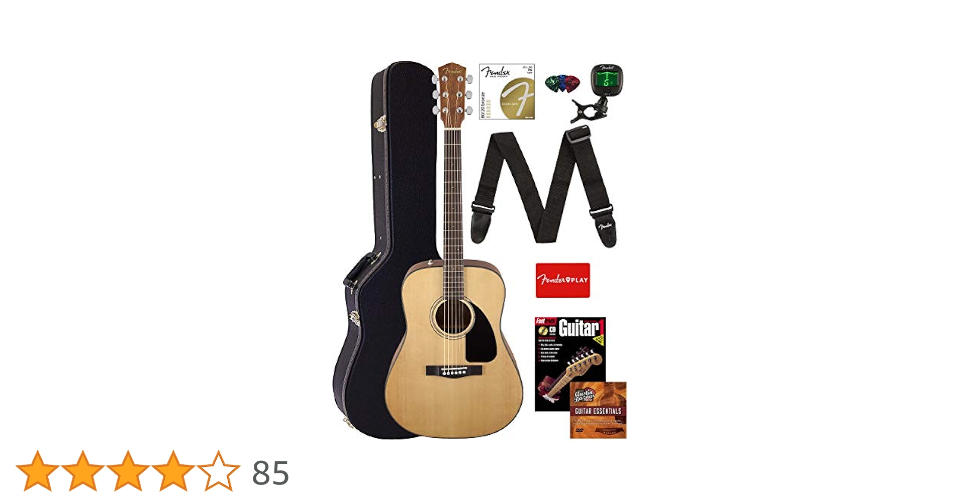 Fender フェンダー　アコギ　CD-60 NAT　ハードケース付き Amazon | Fender CD-60 ドレッドノート アコースティックギター