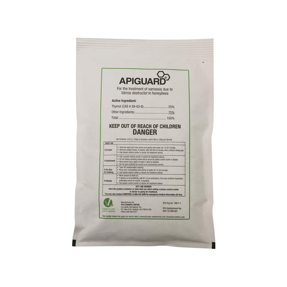 Mann Lake DC804 Varroosis Treatment Varroa Mite Control, 4-25 Gram Sachets