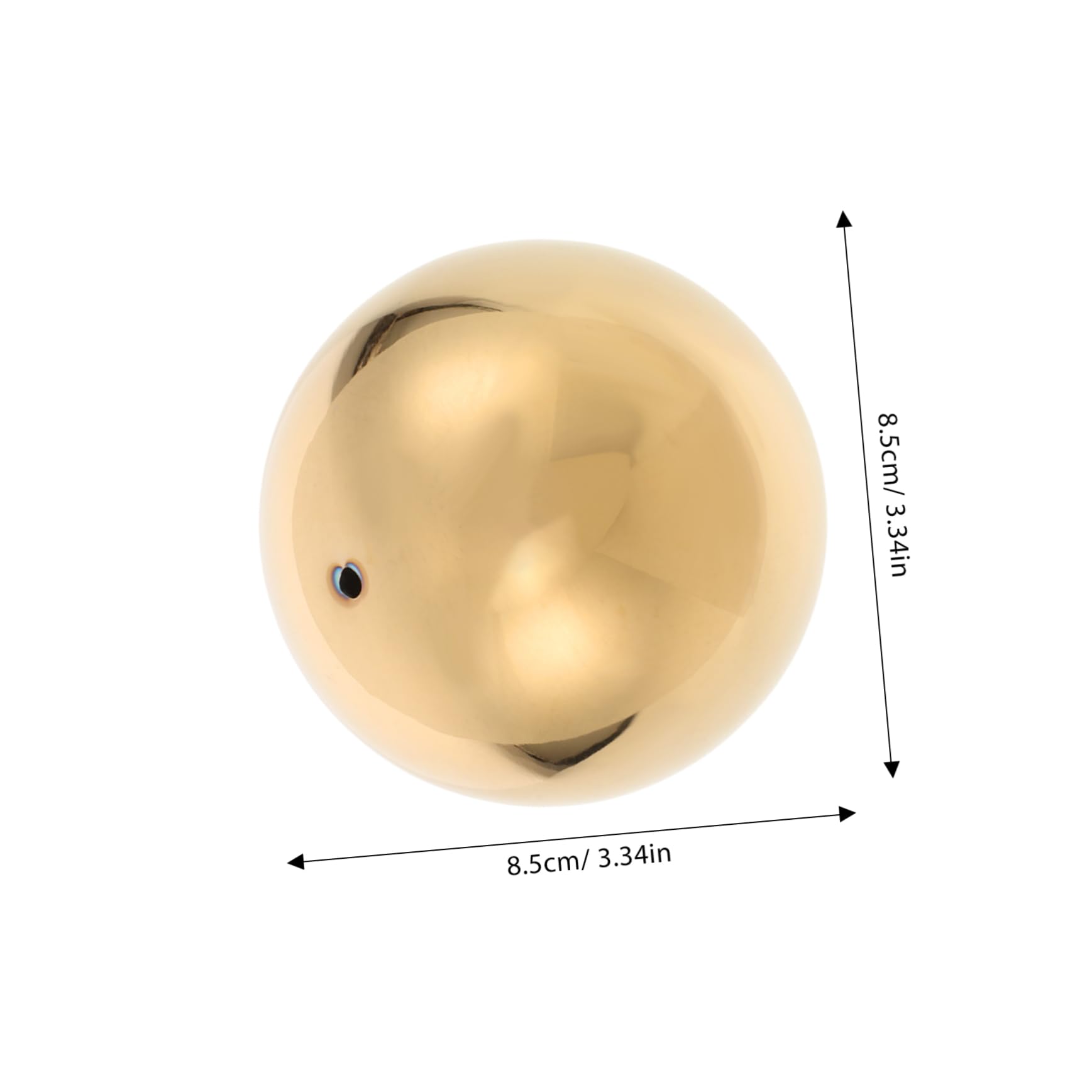 Wakauto Stainless Steel Garden Gazing Balls 2pcs Mirror Polished Spheres for Decorative Garden Art