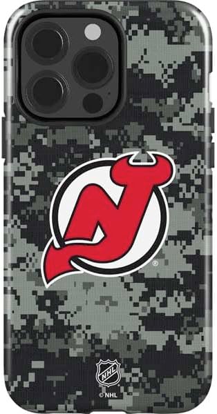 Skinit Impact Phone Case Compatible with iPhone 15 Pro - Officially Licensed NHL New Jersey Devils Distressed Design