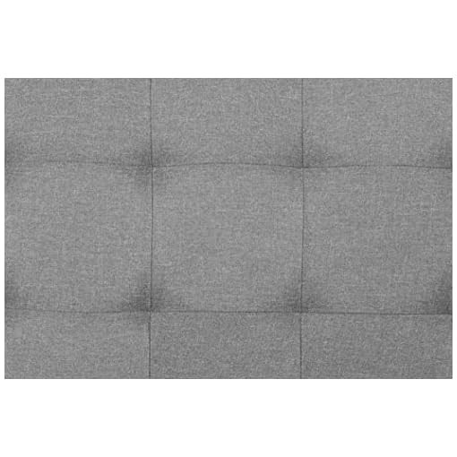 Amazon Basics Faux Linen Upholstered Tufted Headboard King, Grey Beachfront Decor