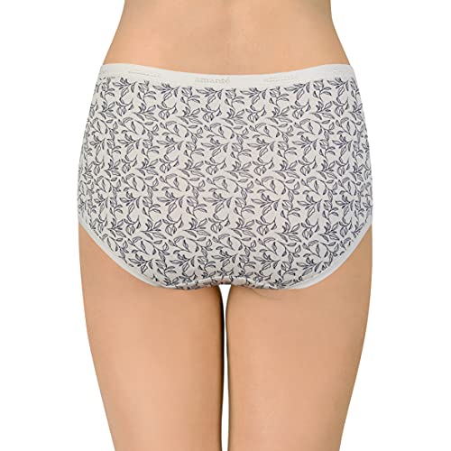 Image of Amante Printed Cotton Full Brief Panty Pack(Pack of 3)