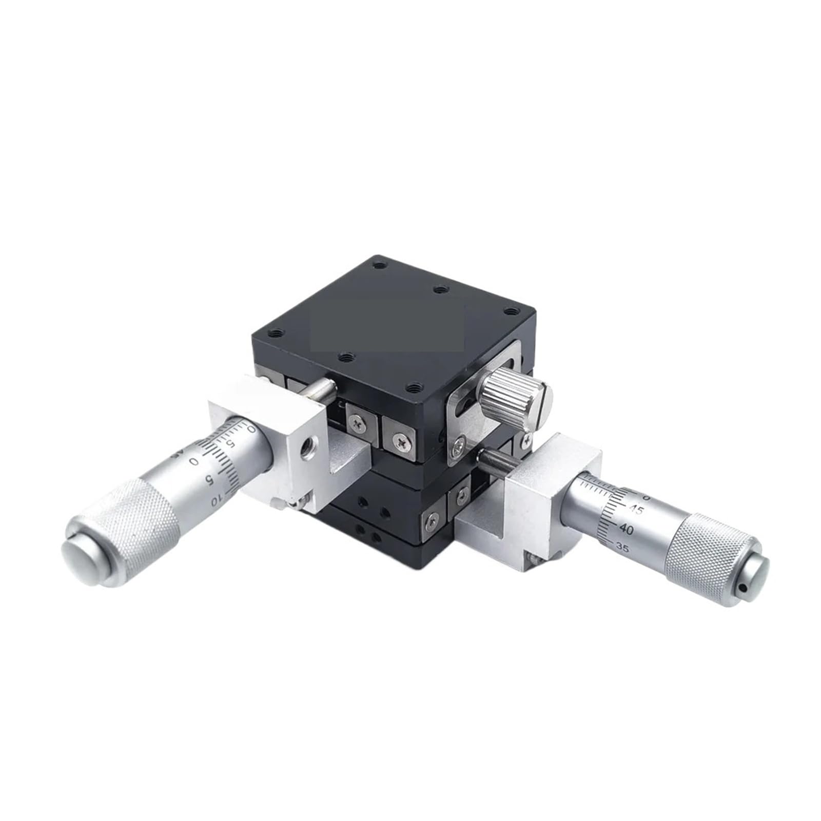 WNVXJGNSO XY Axis 40 * 40mm LGY40-C LGY40-R LGY40-L Knob Micrometer Sliding Stage Guide Rail Type Platform Manual Displacement Sliding Table(LGY40-C)