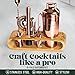 Mixology Bartender Kit: 10-Piece Bar Tool Set with Bamboo Stand | Perfect Home Bartending Kit and Martini Cocktail Shaker Set For a Perfect Drink Mixing Experience | Fun Housewarming Gift (Copper)